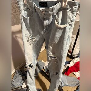 PacSun Sky Blue Ripped Jeans